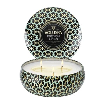 Maison Noir 3-wick Tin świeca zapachowa 40 godz. - French Linen - Voluspa
