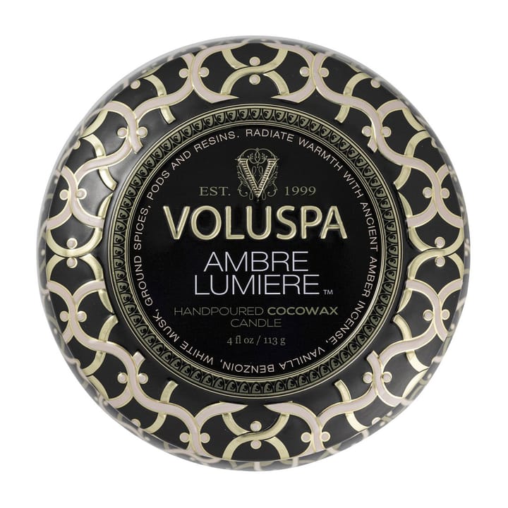 Maison Noir Mini Tin świeca zapachowa 25 godz., Ambre Lumiere Voluspa