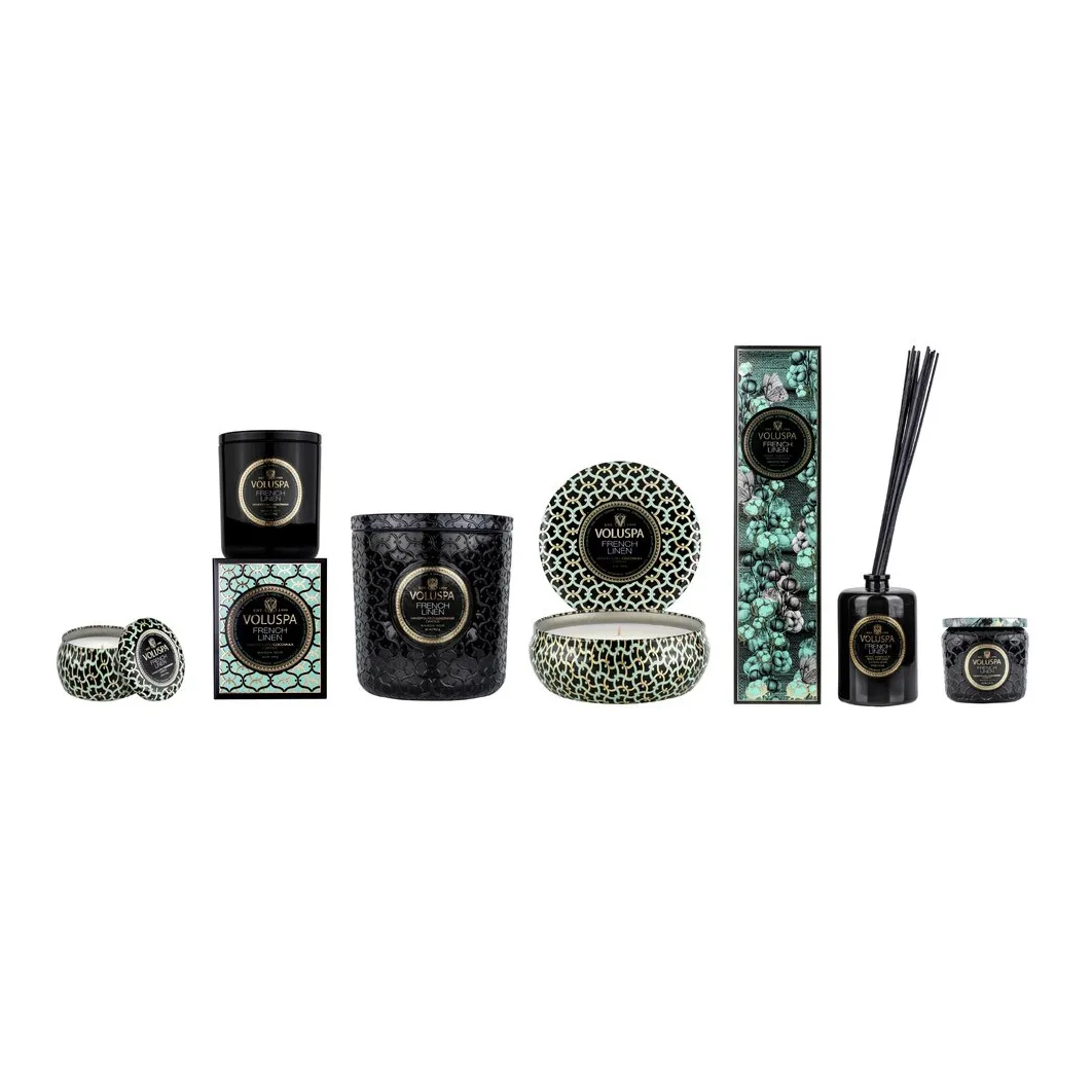 Maison Noir Mini Tin świeca zapachowa 25 godz., French Linen Voluspa