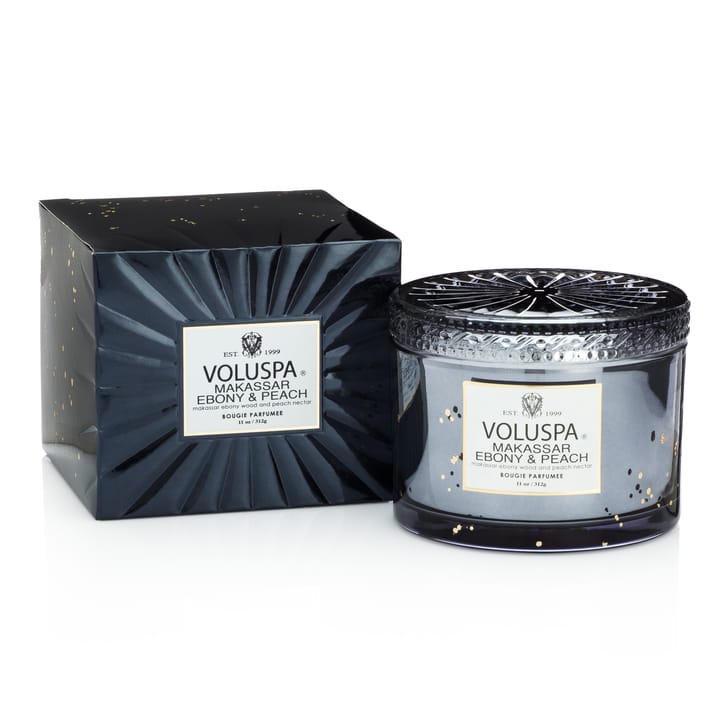 Świeca zapachowa Corta Maison w pudełku 45 godz., Makassar Ebony & Peach Voluspa