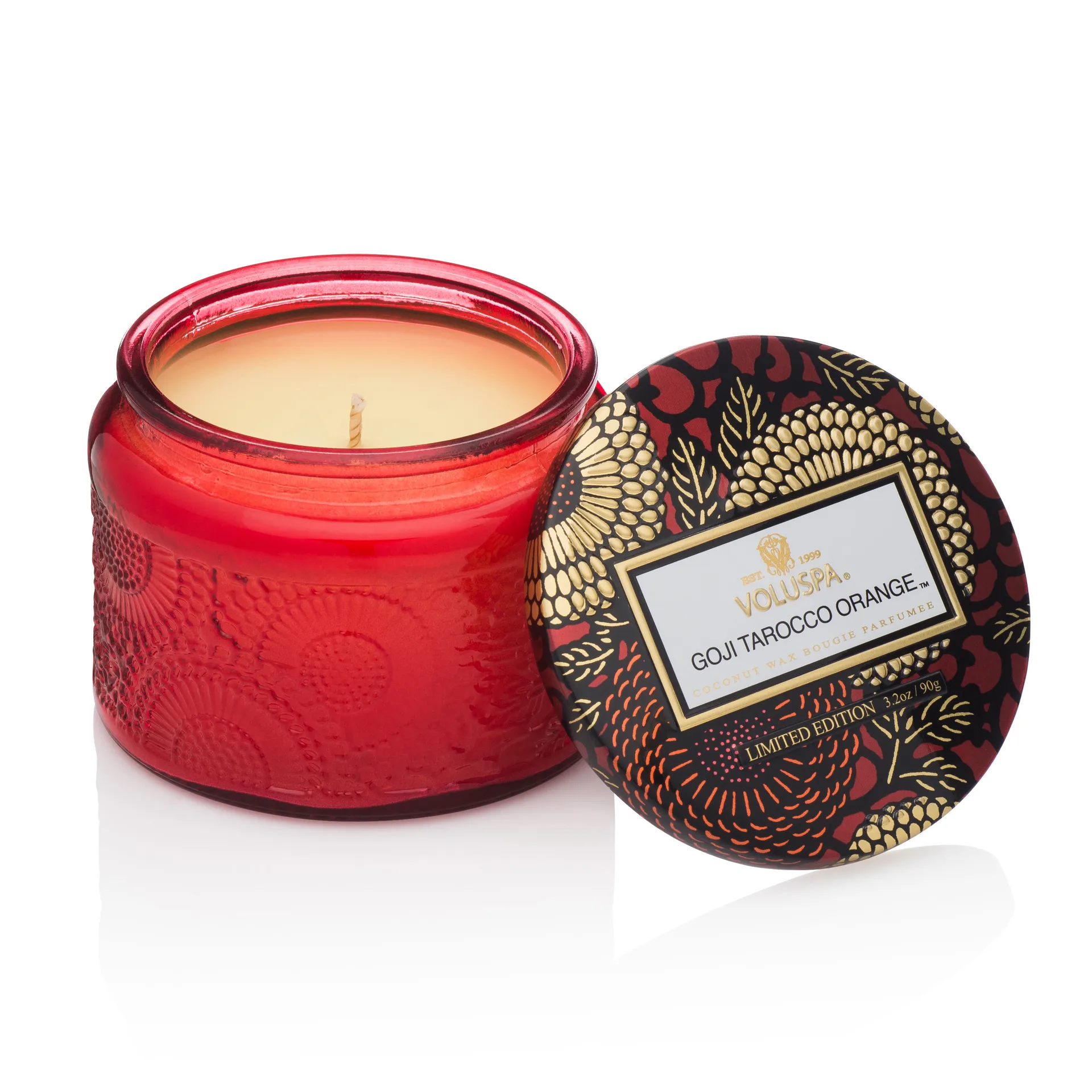 Świeca zapachowa w szklanym słoiku 25 godz., Goji Tarocco Orange Voluspa