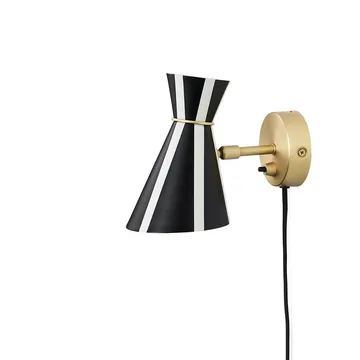 Bloom lampa ścienna - black noir/warm white, paski - Warm Nordic