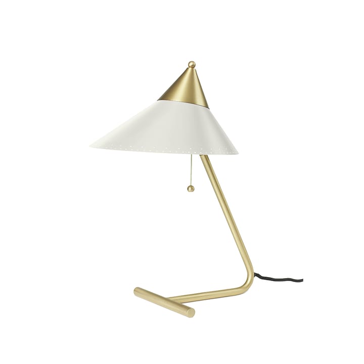 Brass Top lampa stołowa - warm white, mosiężny stojak - Warm Nordic