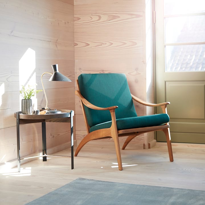 Compose krzesłoik kawowy Ø50 cm mosiężna podstawa - Smoked oak - Warm Nordic