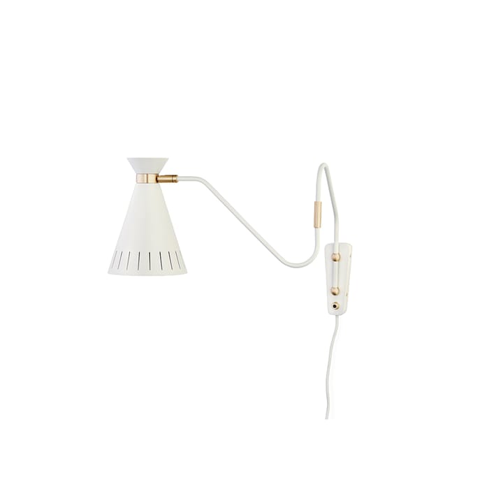 Cone lampa ścienna - warm white, mosiężne detale - Warm Nordic