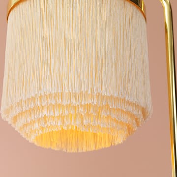 Fpierścieńe lampa podłogowa - pale pink, stal powlekana mosiądzem - Warm Nordic