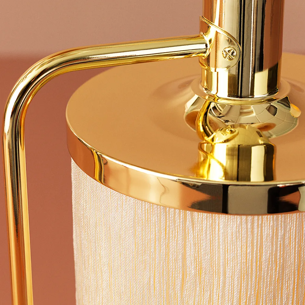 Fpierścieńe lampa stołowa, pale pink Warm Nordic