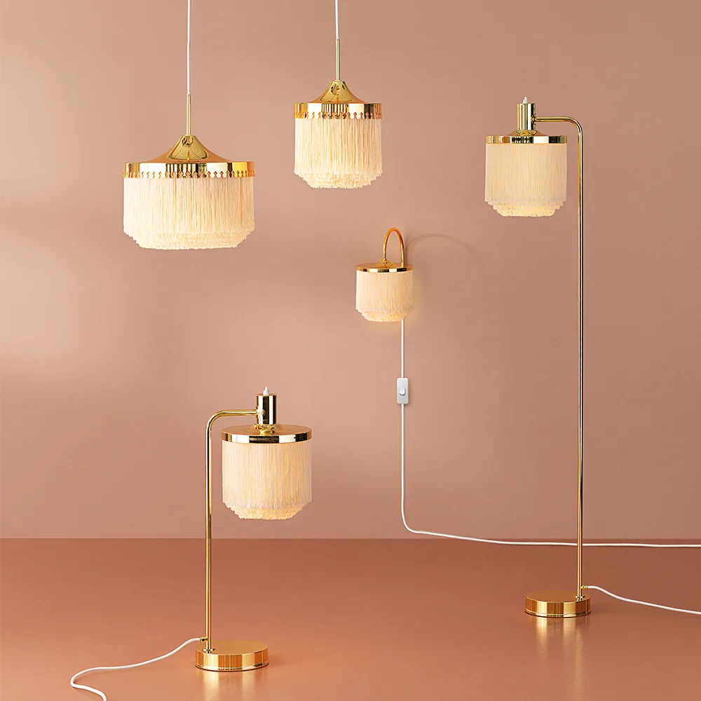 Fpierścieńe lampa stołowa, pale pink Warm Nordic