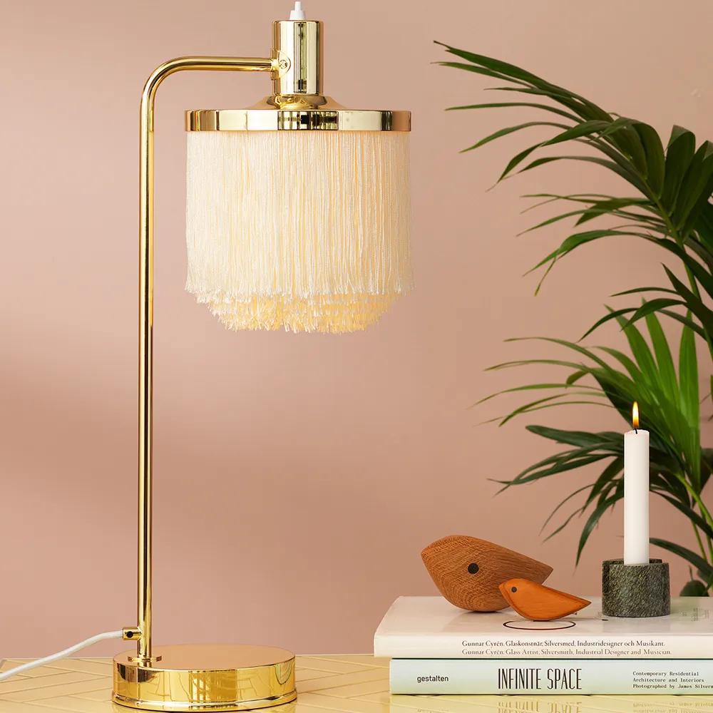 Fpierścieńe lampa stołowa, pale pink Warm Nordic