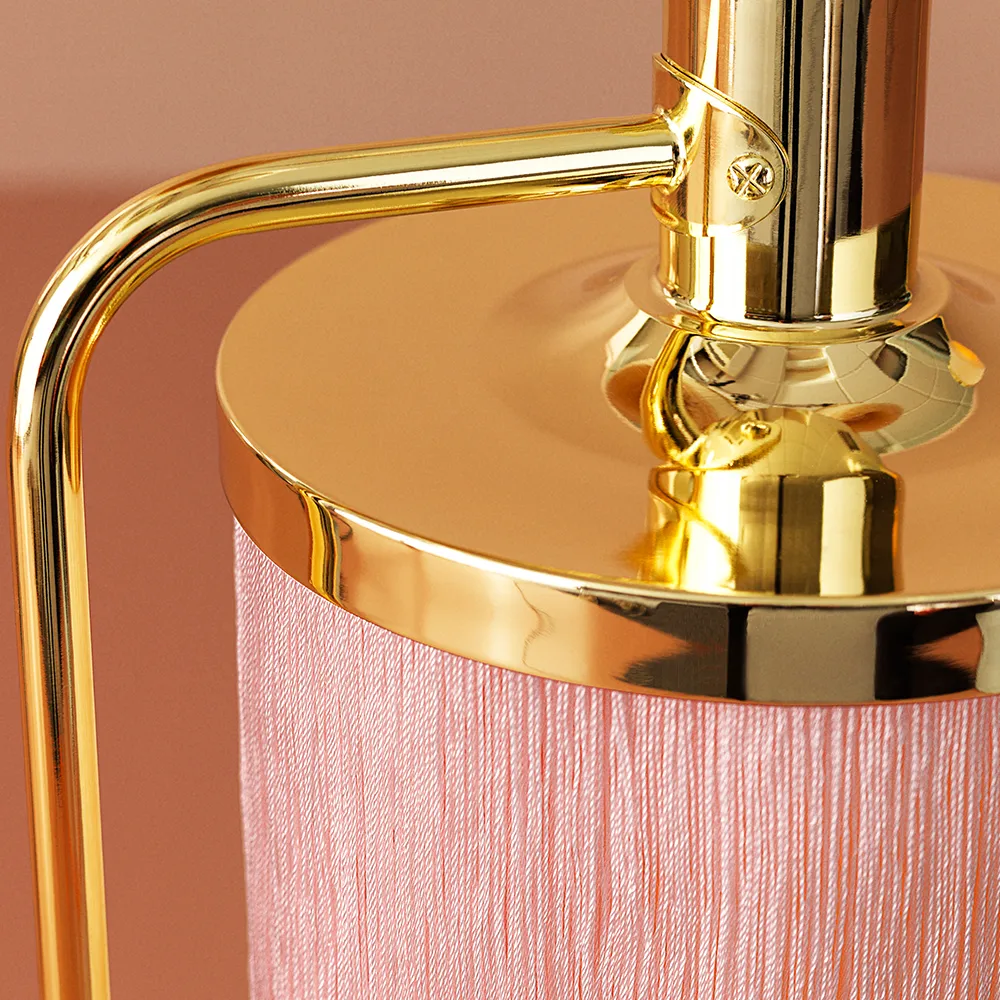 Fpierścieńe lampa stołowa, pale pink Warm Nordic