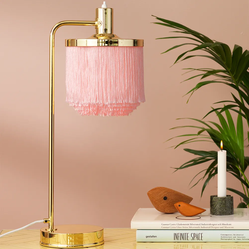 Fpierścieńe lampa stołowa, pale pink Warm Nordic
