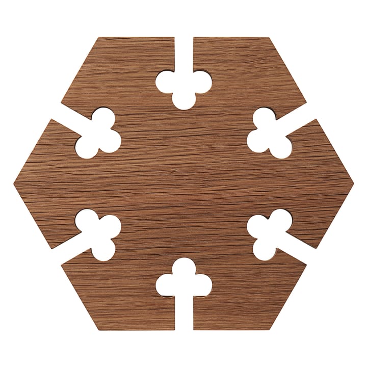 Gourmet Wood Trivet hexagon - Dąb - Warm Nordic