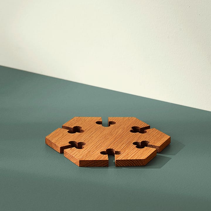 Gourmet Wood Trivet hexagon, Dąb Warm Nordic