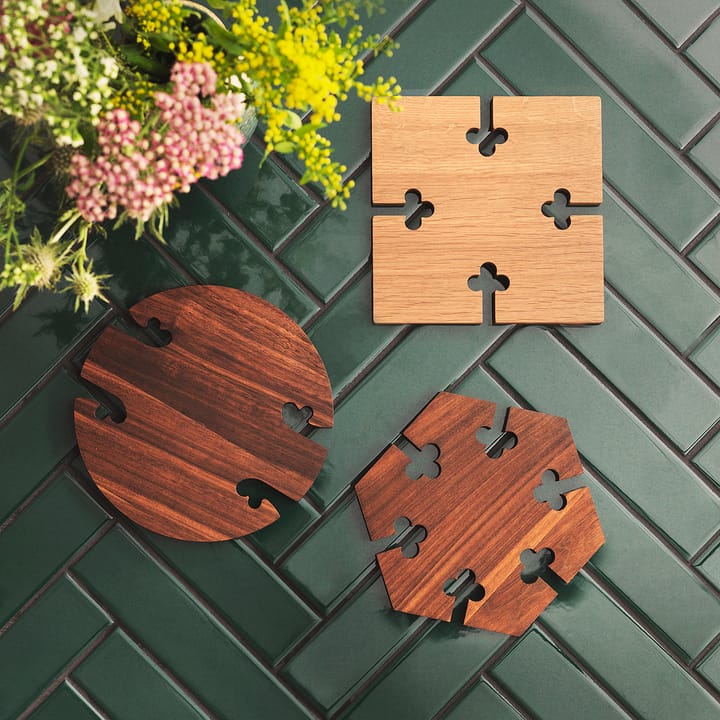 Gourmet Wood Trivet square, Dąb Warm Nordic