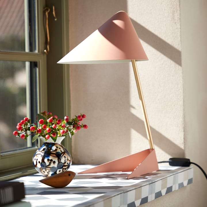Lampa stołowa Ambience, Lśniący różany mosiądz Warm Nordic