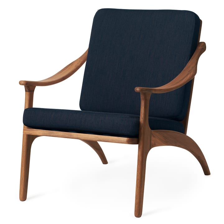 Lean Back Balder fotel tekowy, Granite grey Warm Nordic