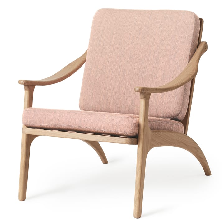 Lean Back Canwazon fotel dąb biały olejowany - Pale różowy (colour) - Warm Nordic