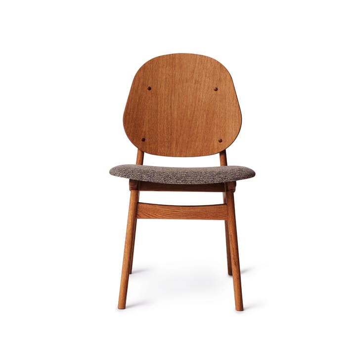 Noble krzesło - tkanina zardzewiała posypka, stojak z dębu olejowanego - Warm Nordic