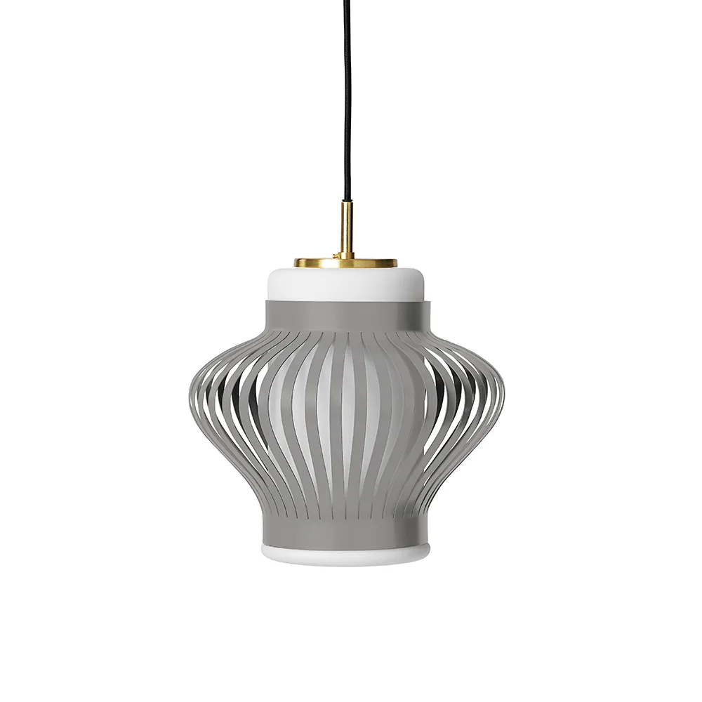 Opal Lamella lampa wisząca, sky grey, opal piaskowany Warm Nordic