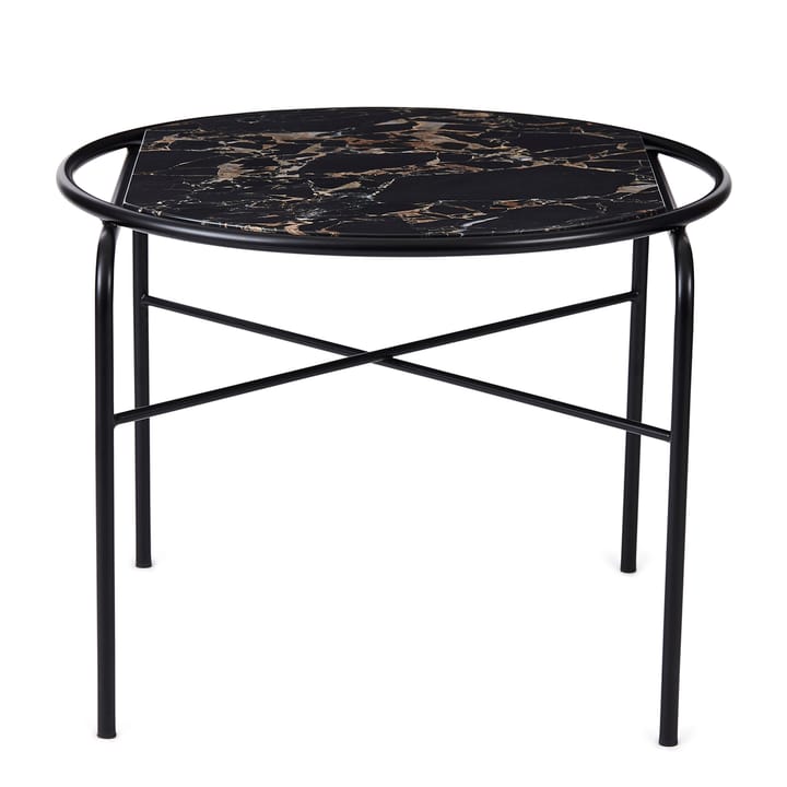 Secant stolik kawowy marmur Ø60 cm - Black-gold - Warm Nordic