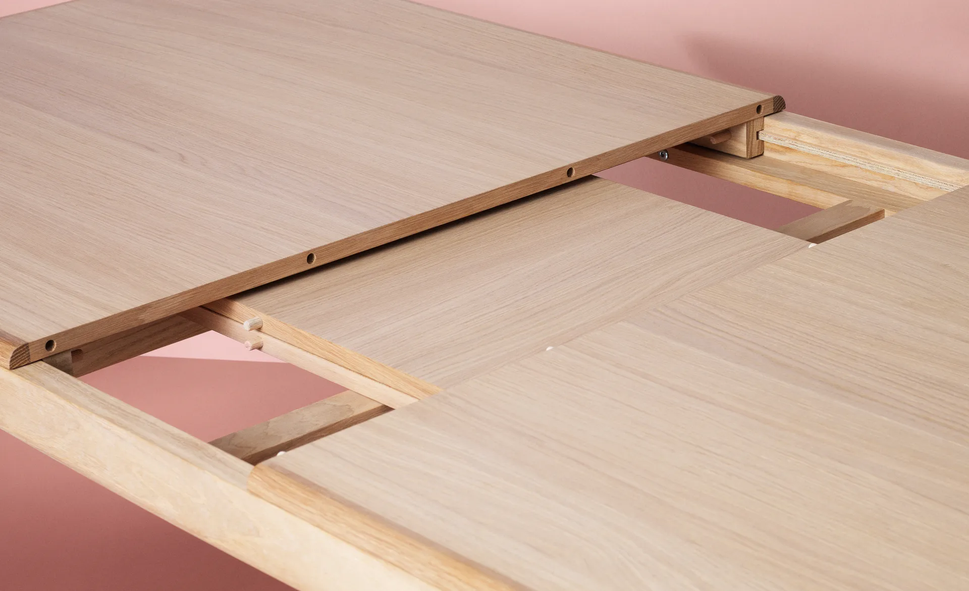 Stół Evermore z 2 przedłużkami po 45 cm, Natural oak, 190 cm Warm Nordic