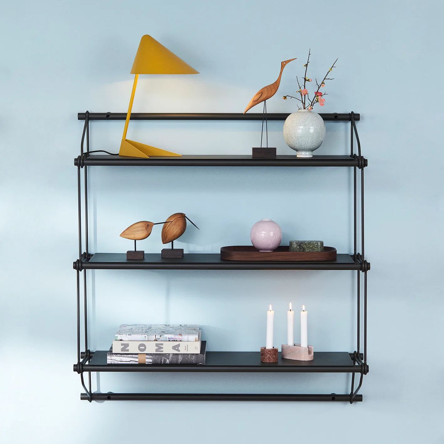 Taca drewniana rzeźbiona owalna, Orzech włoski Warm Nordic