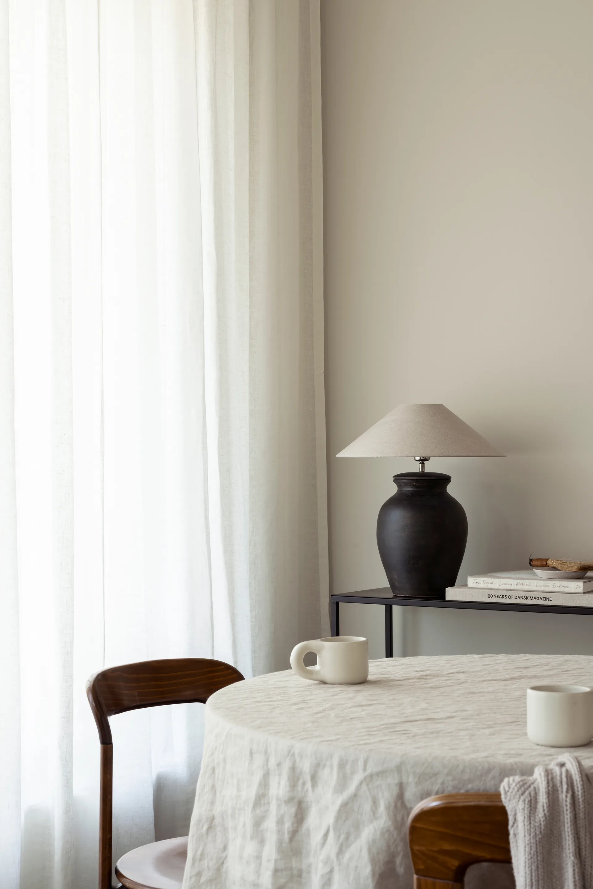 Abażur Basic flat Ø42 cm, Naturalne Watt & Veke