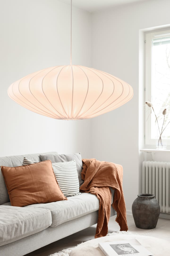 Abażur Ellipse 65 cm bawełna, Biały Watt & Veke