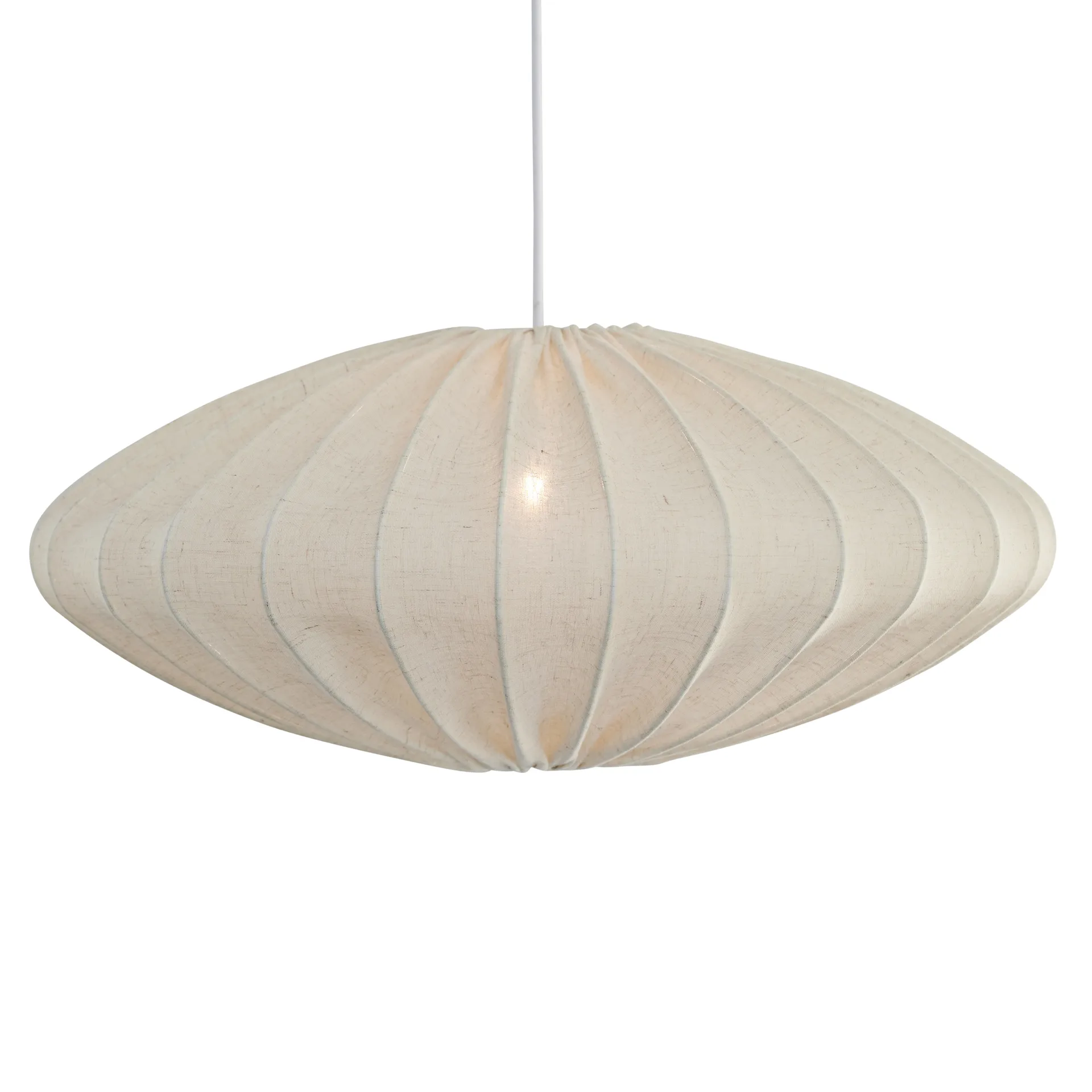 Abażur Ellipse 65 cm lniany, Natural Watt & Veke