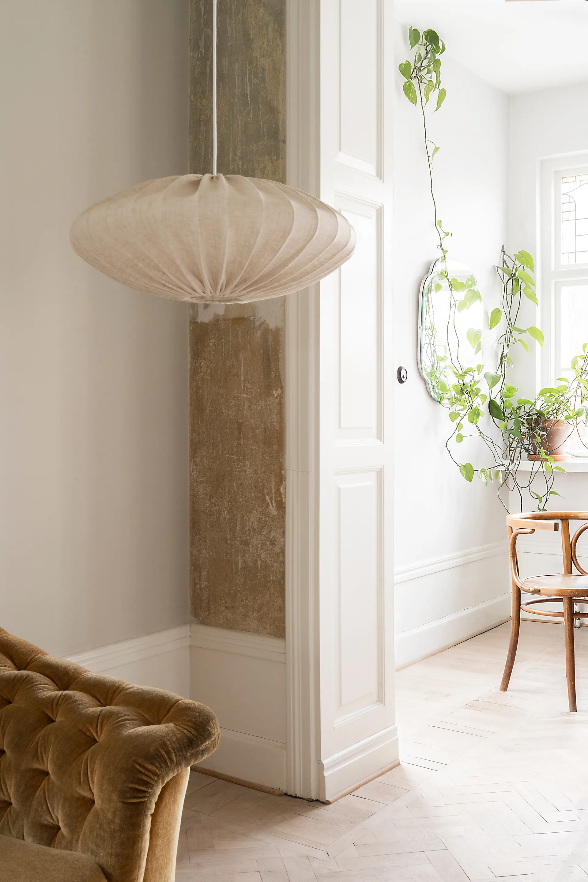 Abażur Ellipse 65 cm lniany, Natural Watt & Veke