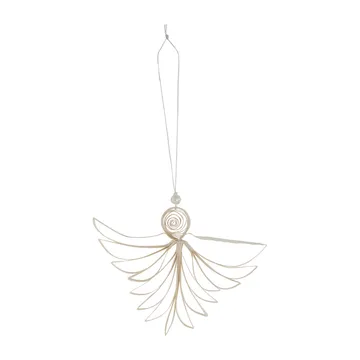 Angel świąteczny wisiorek Ø10 cm - Natural - Watt & Veke