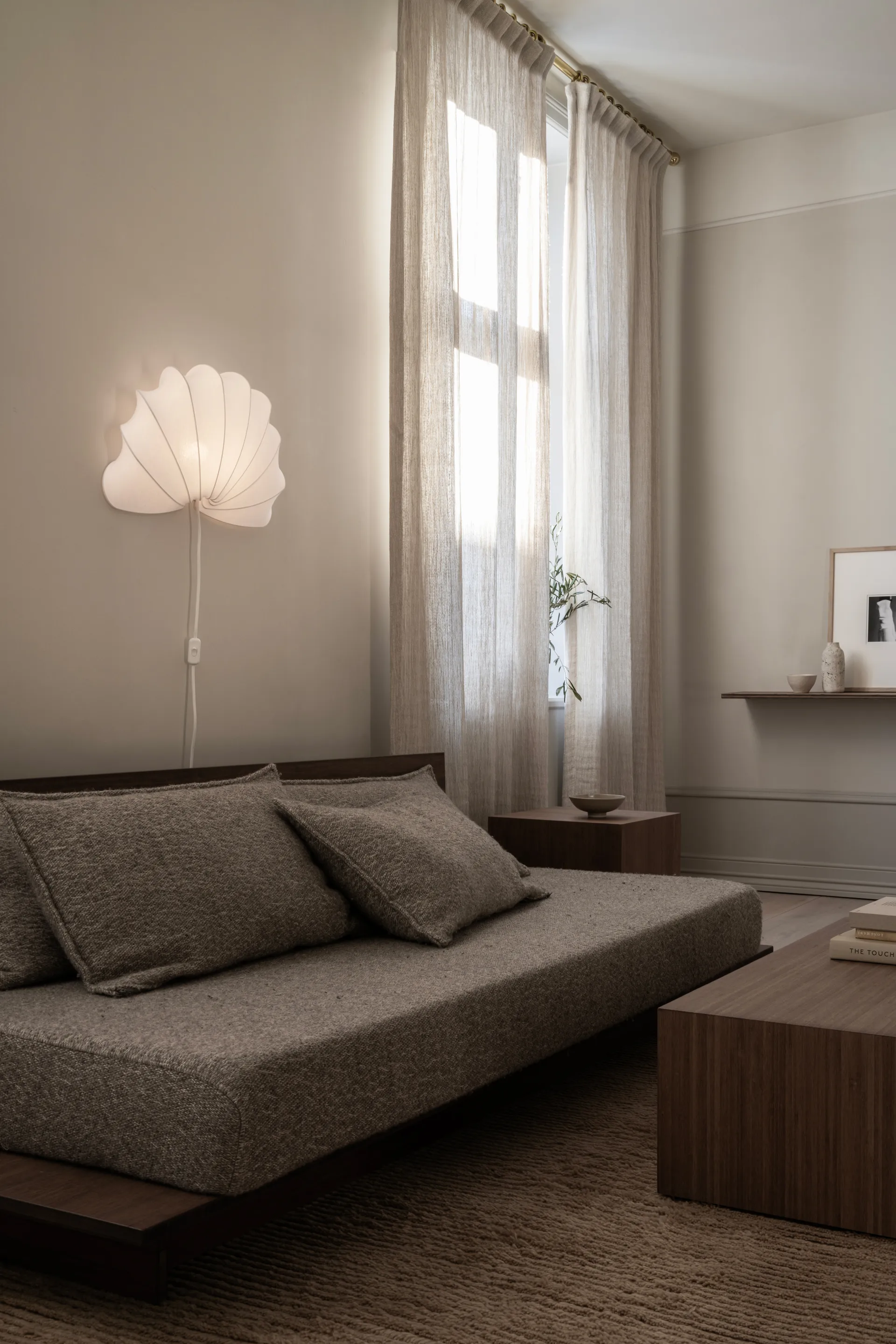 Anna Kinkiet L 54 cm, White cotton Watt & Veke