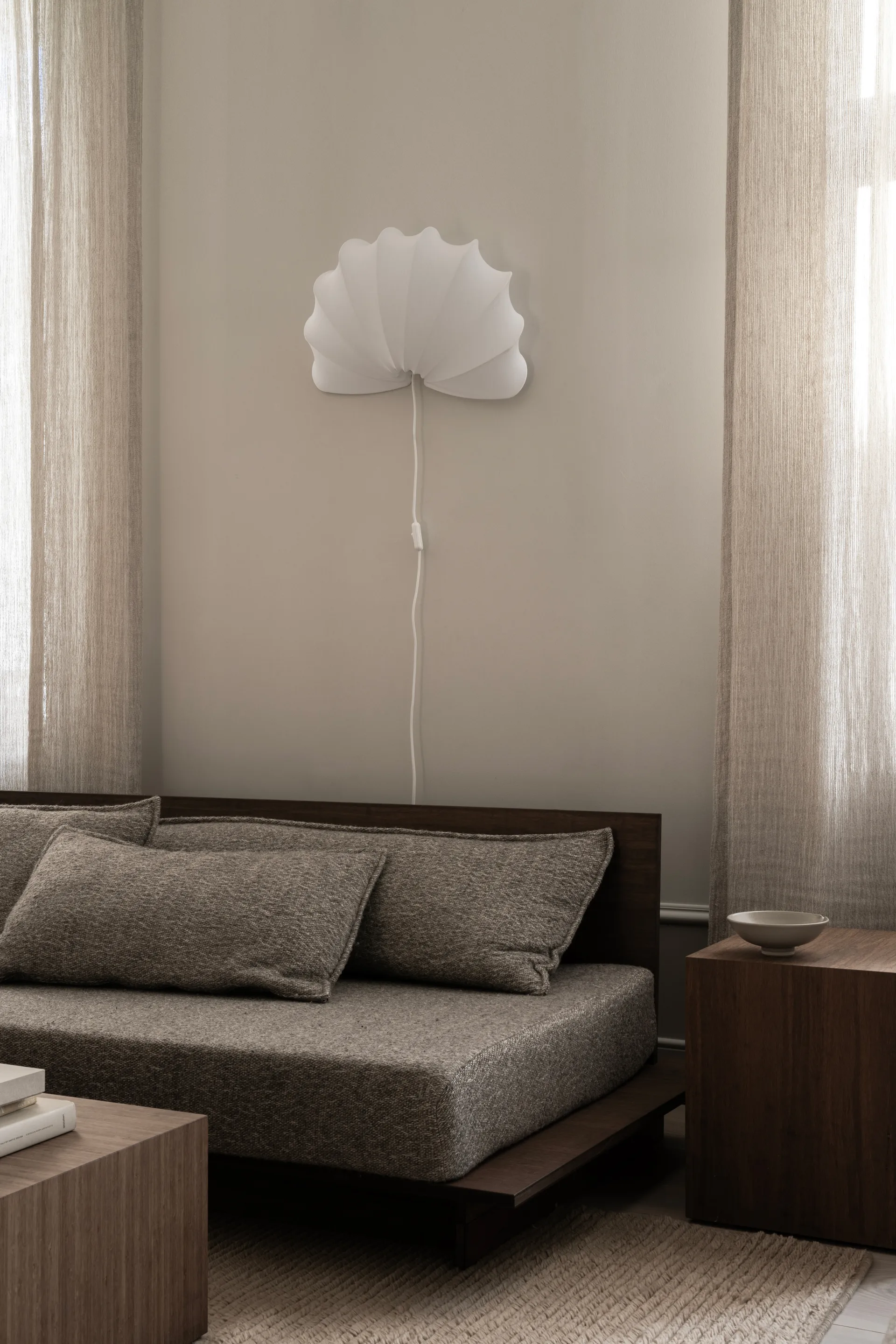 Anna Kinkiet L 54 cm, White cotton Watt & Veke