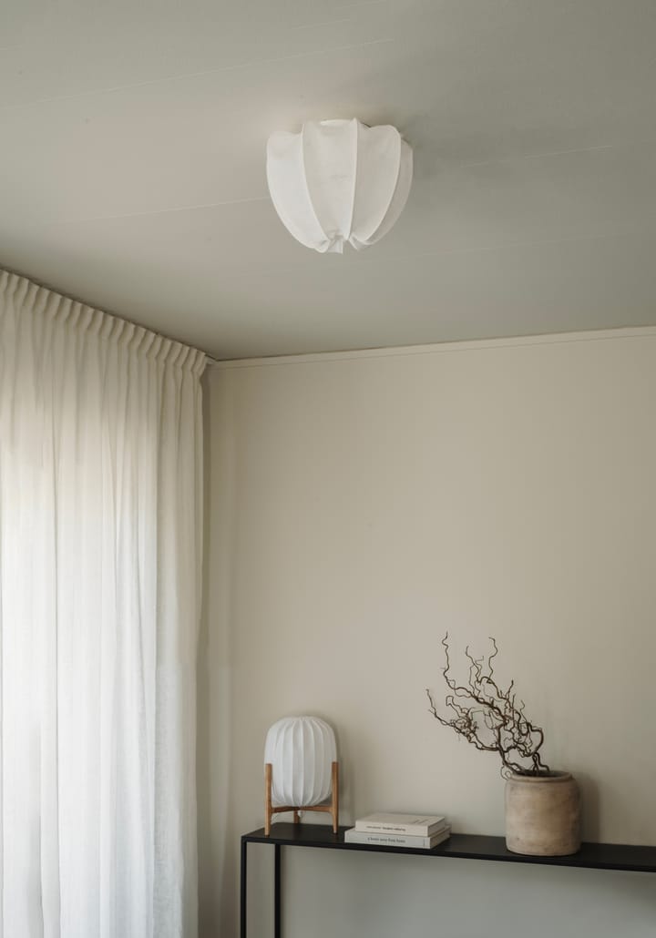 Anna Plafon mini Ø30 cm, White linen Watt & Veke