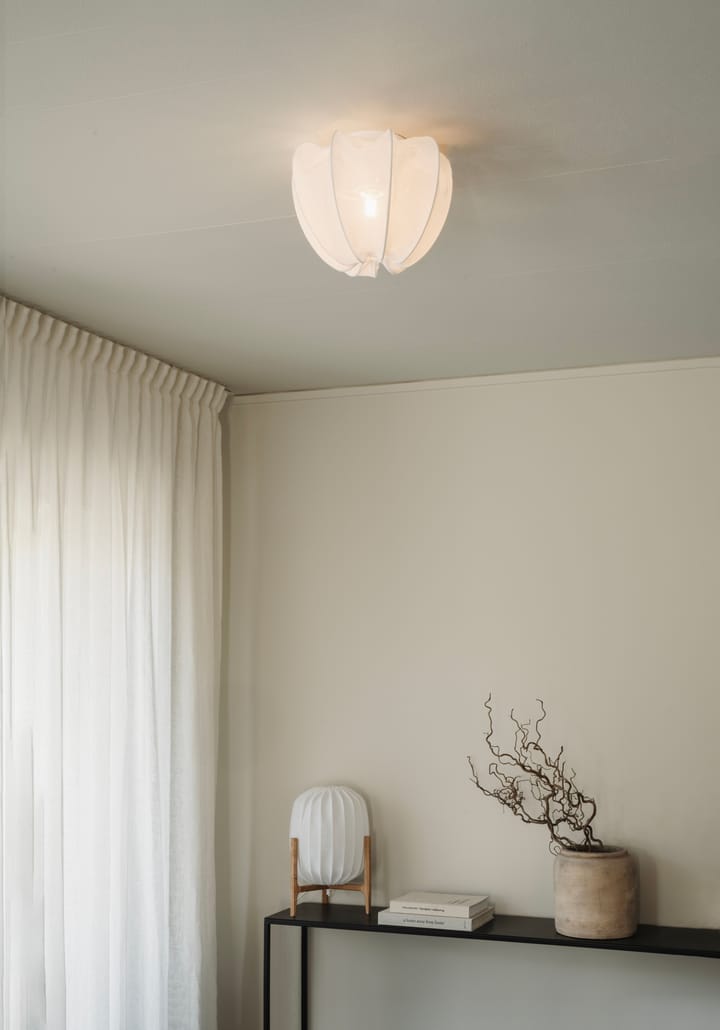 Anna Plafon mini Ø30 cm, White linen Watt & Veke