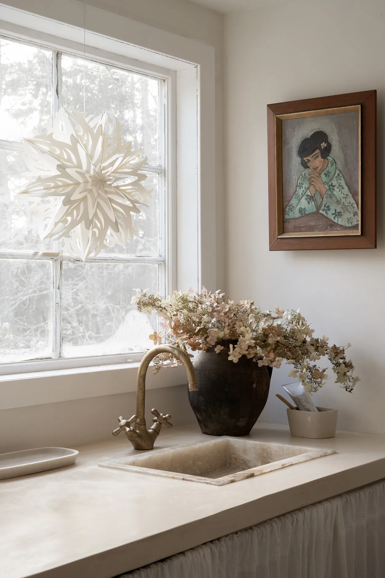 Astrid Gwiazda adwentowa Ø44 cm, Biały Watt & Veke