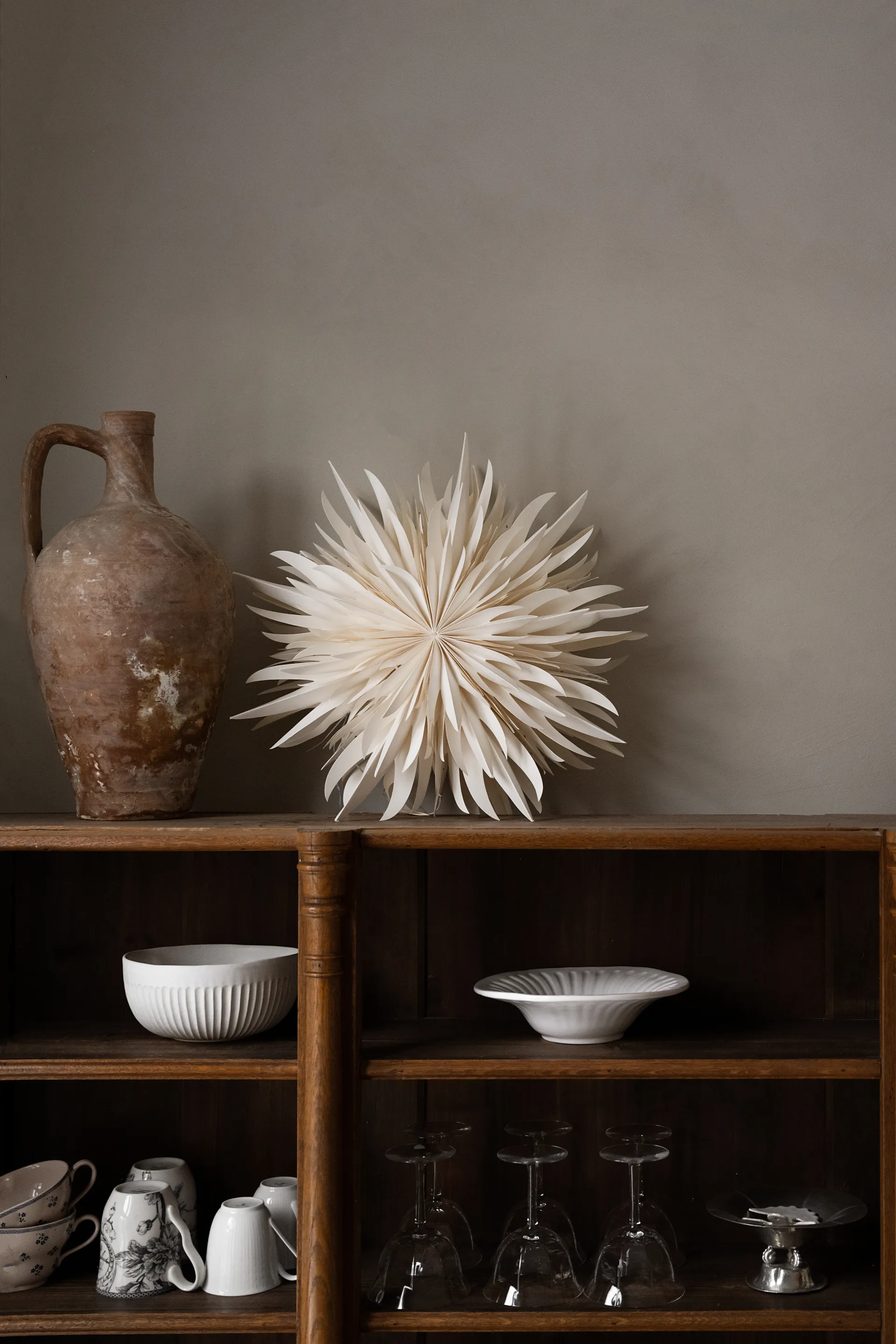 Eldig gwiazda świąteczna Ø52 cm, Biała Watt & Veke