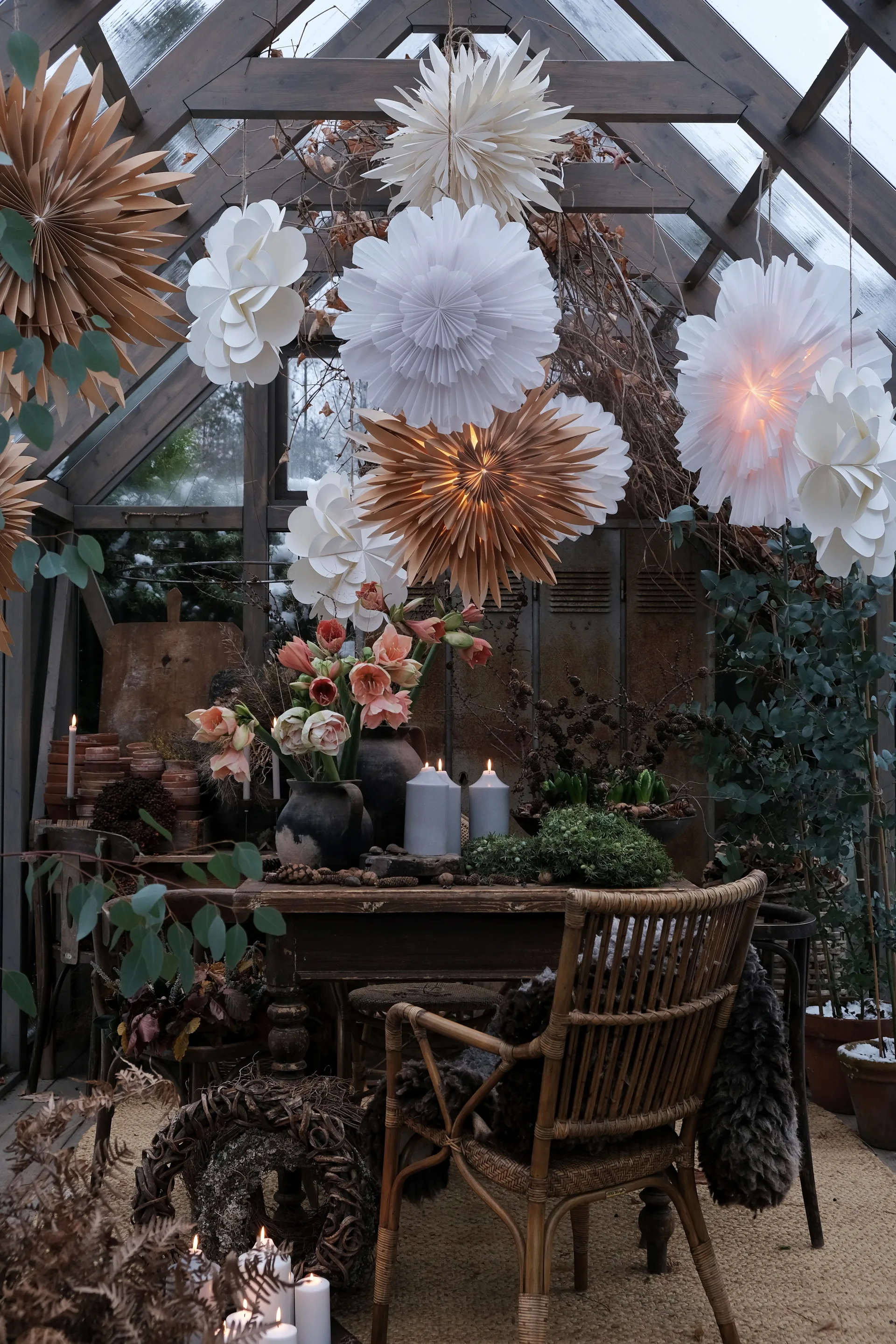 Gwiazda adwentowa Eldig Ø70 cm, Biała Watt & Veke