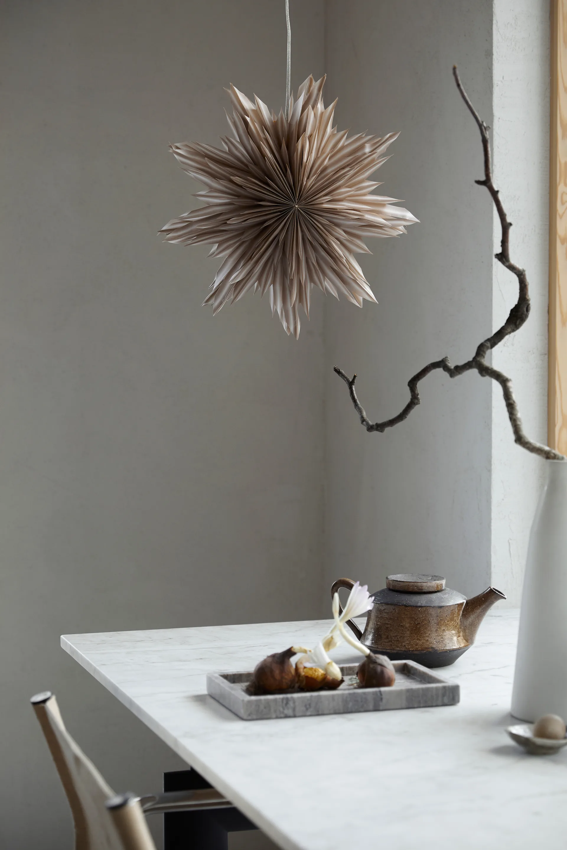 Gwiazda adwentowa Helena Ø44 cm, Beżowy Watt & Veke