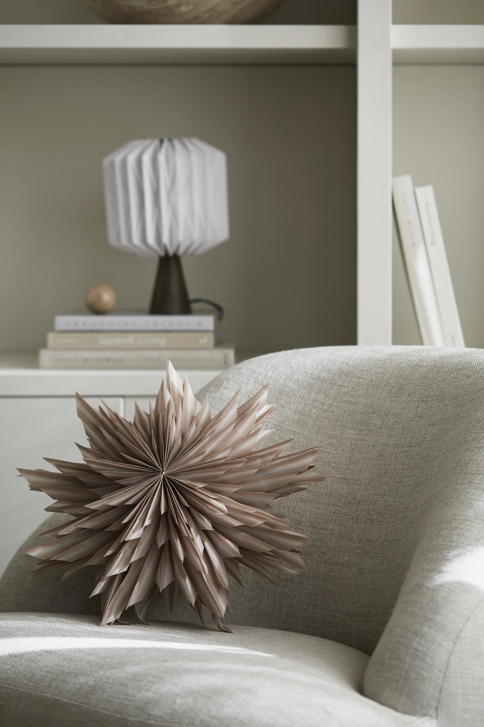 Gwiazda adwentowa Helena Ø44 cm, Beżowy Watt & Veke