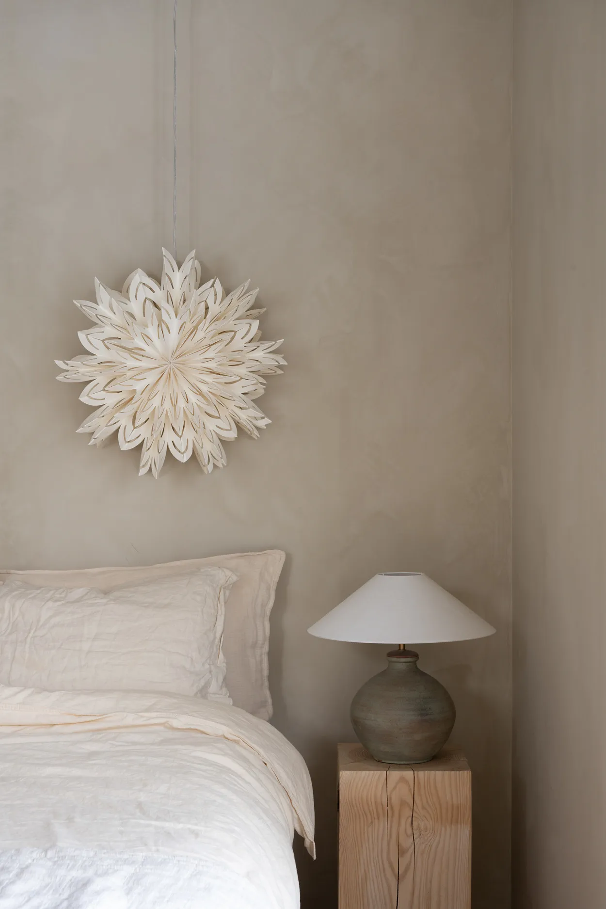 Gwiazda adwentowa Siv Ø60 cm, Biały Watt & Veke