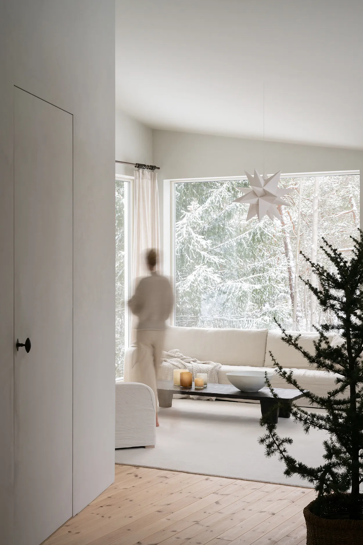 Gwiazda adwentowa Sputnik Ø60 cm, Biały Watt & Veke