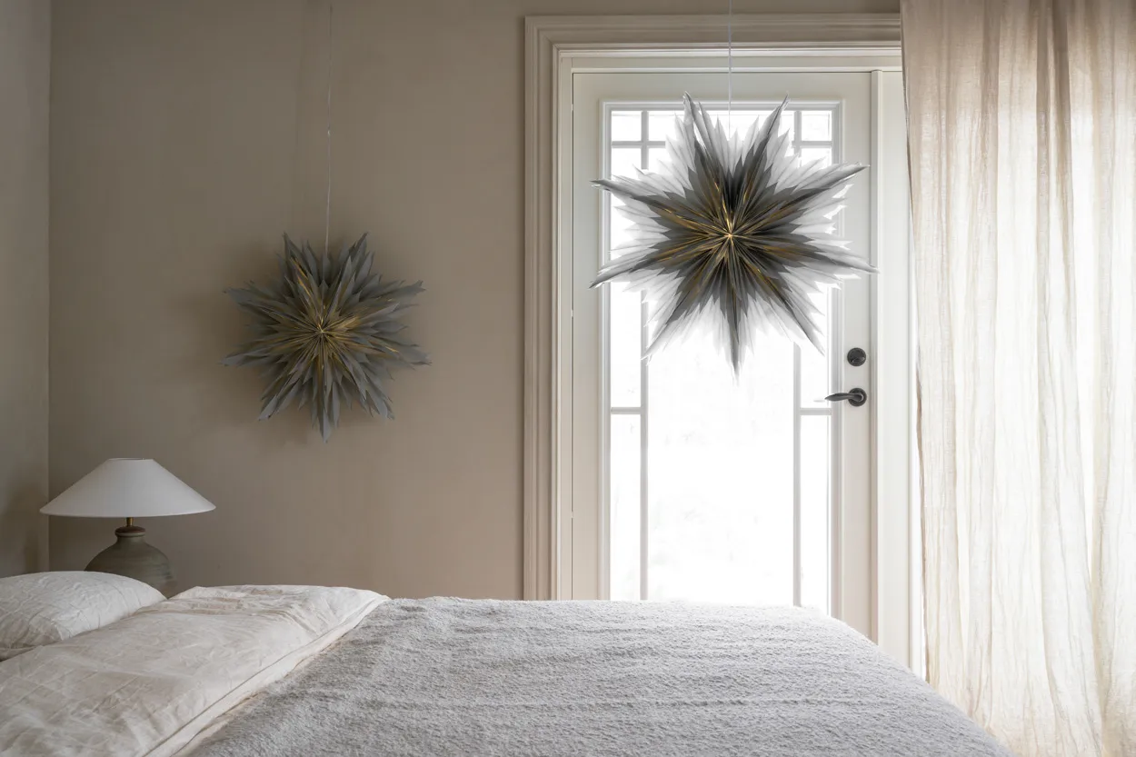 Gwiazda świąteczna Oslo Ø80 cm, Szary Watt & Veke