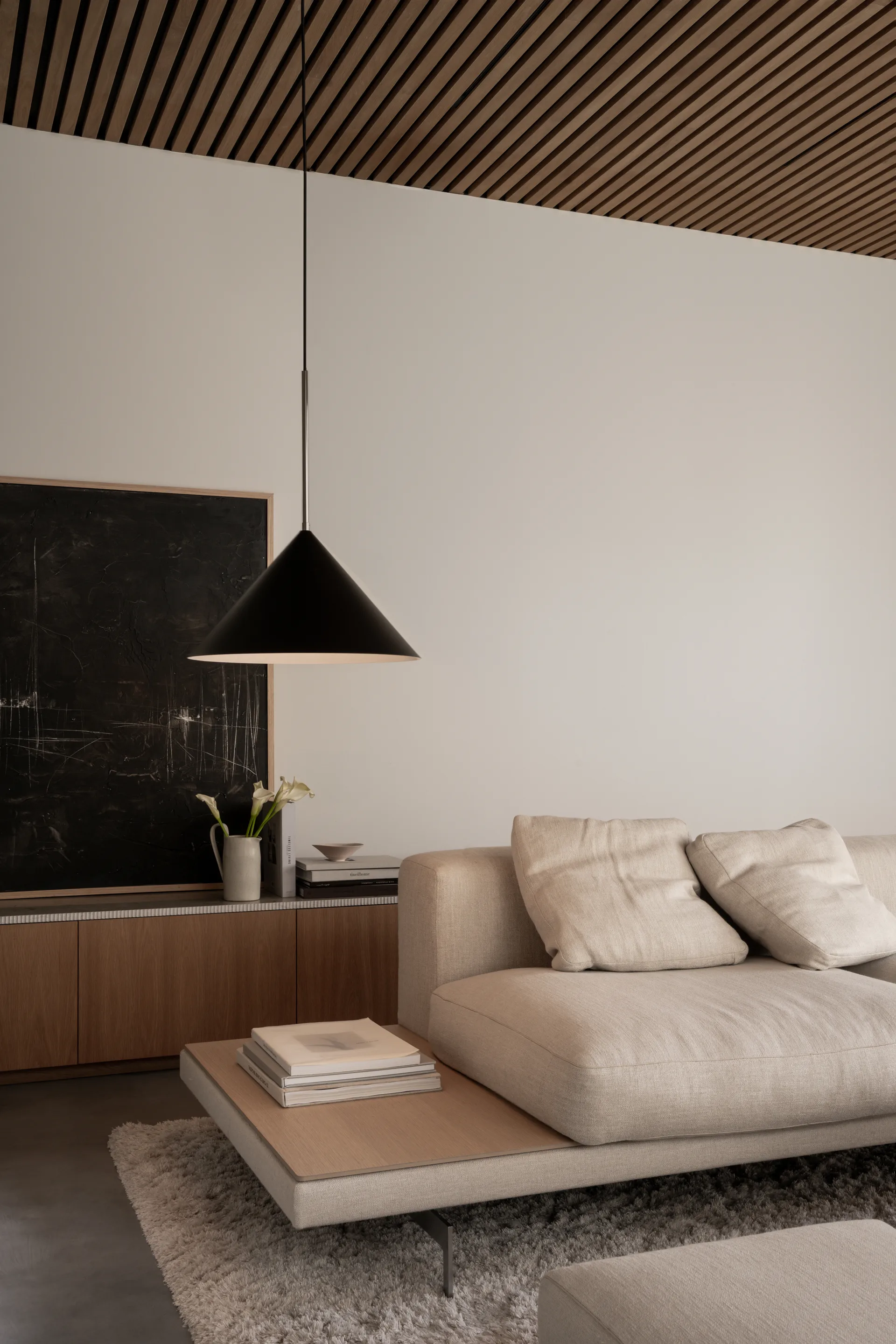 Kuro lampa wisząca, Black, Ø45x25 cm Watt & Veke