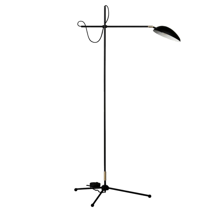 Lampa podłogowa Spoon - czarny mat, mosiądz - Watt & Veke