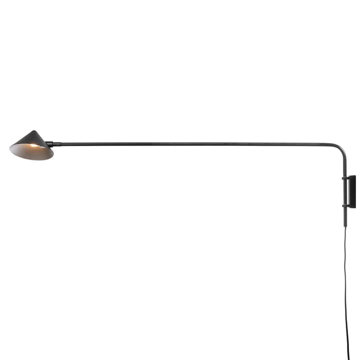 Lampa ścienna Kelly długie ramię, Czarno-złoty Watt & Veke