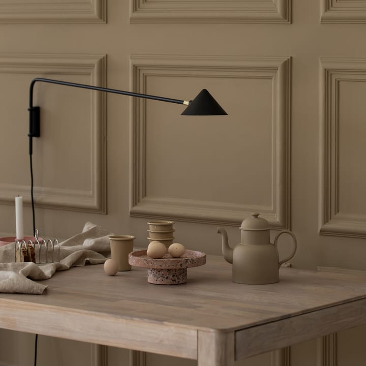 Lampa ścienna Kelly długie ramię, Czarno-złoty Watt & Veke