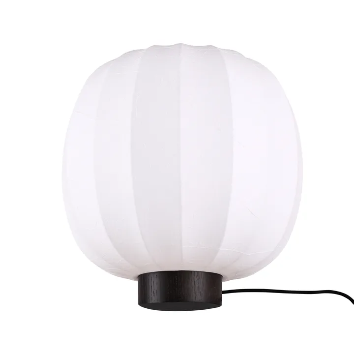 Lampa stołowa Lunari - White-Dark ash, Ø30x32 cm - Watt & Veke