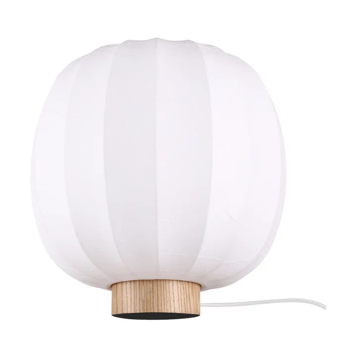 Lampa stołowa Lunari - White-Natural ash, Ø30x32 cm - Watt & Veke