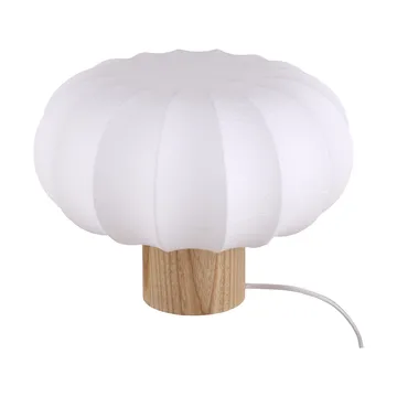 Lampa stołowa Lunari - White-Natural ash, Ø32x24cm - Watt & Veke